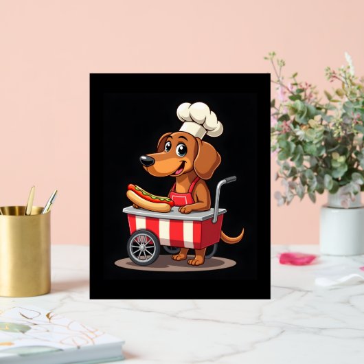Funny Dackel Hund Hotdog Sandwich Würstchen Wurst Acrylschild (Hochzeit)