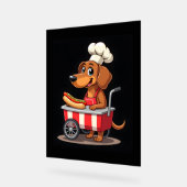 Funny Dackel Hund Hotdog Sandwich Würstchen Wurst Acrylschild (Winkel)