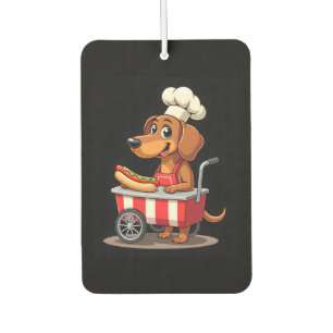 Funny Dackel Hund Hotdog Sandwich Würstchen Wurst Autolufterfrischer