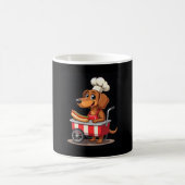 Funny Dackel Hund Hotdog Sandwich Würstchen Wurst Kaffeetasse (Mittel)