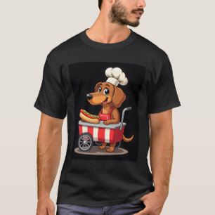 Funny Dackel Hund Hotdog Sandwich Würstchen Wurst T-Shirt