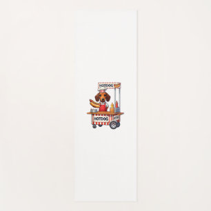 Funny Dackel Hund Hotdog Sandwich Würstchen Wurst Yogamatte