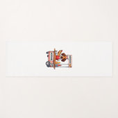 Funny Dackel Hund Hotdog Sandwich Würstchen Wurst Yogamatte (Vorderseite (Horizontal))