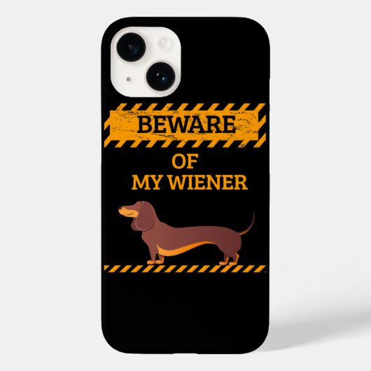 Funny Dackel Hund Lover Vorsicht vor meiner Dackel Case-Mate iPhone Hülle (Rückseite)