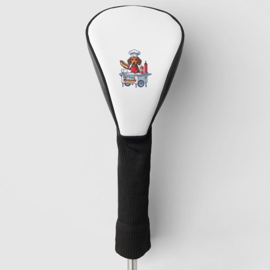 Funny Dackel Hund Würstchen Wurst Hotdog Sandwich Golf Headcover (Vorderseite)
