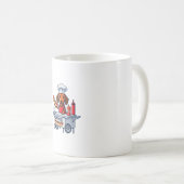 Funny Dackel Hund Würstchen Wurst Hotdog Sandwich Kaffeetasse (VorderseiteRechts)