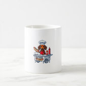 Funny Dackel Hund Würstchen Wurst Hotdog Sandwich Kaffeetasse (Mittel)