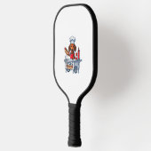 Funny Dackel Hund Würstchen Wurst Hotdog Sandwich Pickleball Schläger (Links)