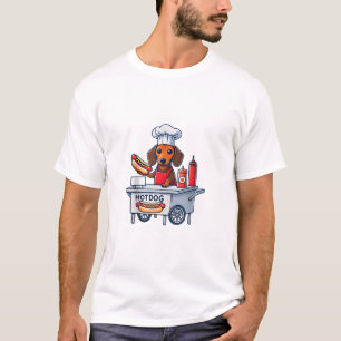 Funny Dackel Hund Würstchen Wurst Hotdog Sandwich T-Shirt