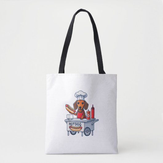 Funny Dackel Hund Würstchen Wurst Hotdog Sandwich Tasche (Vorderseite)