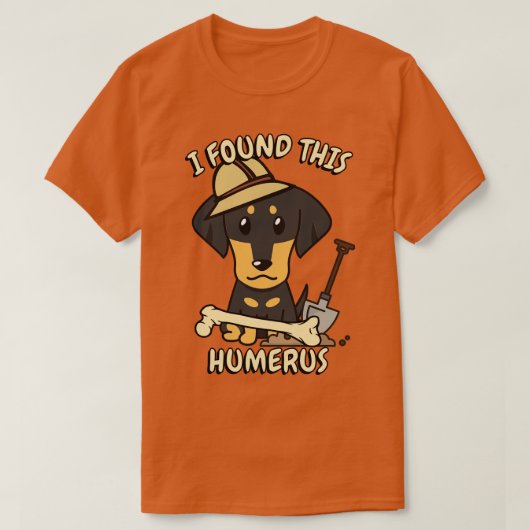 Funny Dackel ist Archäologe T-Shirt (Design vorne)