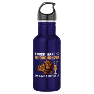 Funny Dackel Lover Edelstahlflasche
