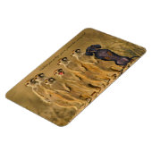 Funny Dackel Meerkat Magnet (Linke Seite)