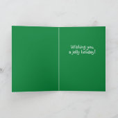 Funny Dackel mit Sign To Weihnachten (Innenseite)