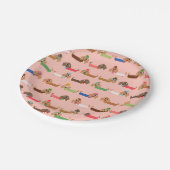 Funny Dackel Pappteller (Schrägansicht)