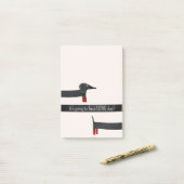 Funny Dackel Post-it Klebezettel (Auf Schreibtisch)