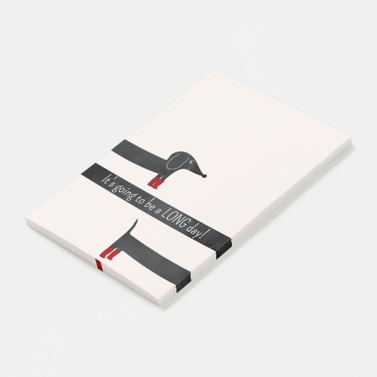 Funny Dackel Post-it Klebezettel (angewinkelt)