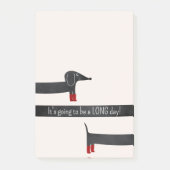 Funny Dackel Post-it Klebezettel (Vorderseite)