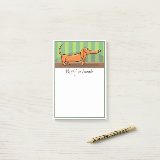 Funny Dackel Post-It-Notes Post-it Klebezettel (Auf Schreibtisch)