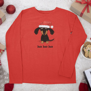 Funny Dackel Santa Clause Dackel Hund T-Shirt