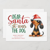 Funny Dackel Santa Es war Weihnachten für Hunde (Vorne/Hinten)