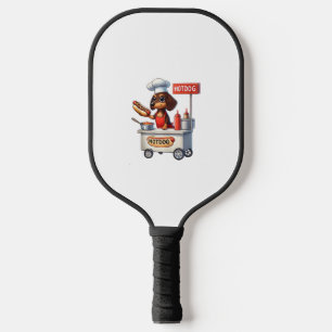 Funny Dackel Sausage Dog Würstchen Hotdog Sandwich Pickleball Schläger