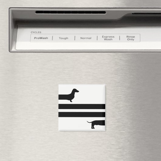 Funny Dackel Silhouette Magnet (In Situ (Geschirrspüler))