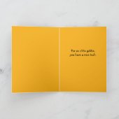 Funny Dackel Sniffing Golden Retriever Hintern Karte (Innenseite)