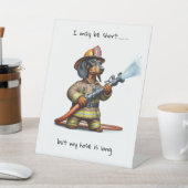 Funny Dackel Sockelschild (In SItu)