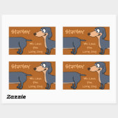 Funny Dackel Stickers (Blatt)