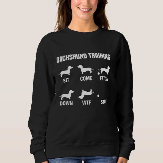 Funny Dackel Training Dackel Mama Vater Dog Lov Sweatshirt (Vorderseite)
