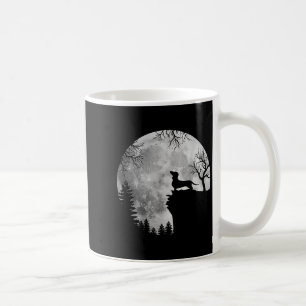 Funny Dackel und MondHalloween Hund Lover Costu Kaffeetasse