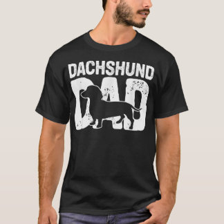 Funny Dackel Vater Hund Lover Dackel Vater Hund T-Shirt