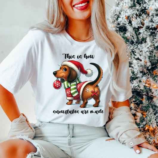 Funny Dackel Weihnachten Frauen T - Shirt