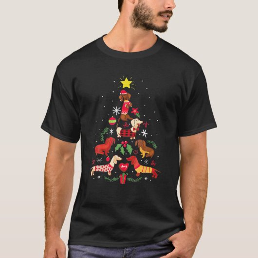 Funny Dackel Weihnachten Weihnachten Weihnachten T T-Shirt (Vorderseite)