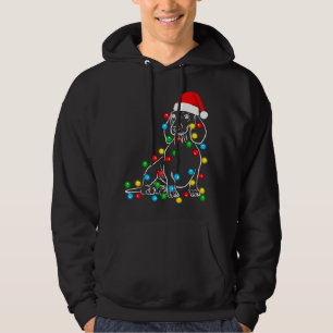 Funny Dackel Weihnachtsbaum Lichter Led Dog Doxi Hoodie