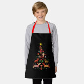 Funny Dackel Weihnachtsbaum Schürze (Getragen)