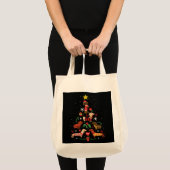 Funny Dackel Weihnachtsbaum Tragetasche (Vorderseite (Produkt))
