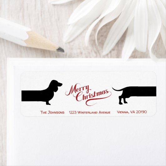 Funny Dackel Weihnachtsmarke (Insitu)