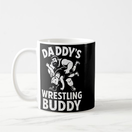 Funny Dad And Son Daughter Kids Wrestling Wrestler Kaffeetasse (Links)