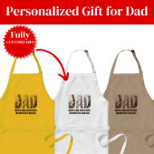 Funny Dad Apron – BBQ Master & Dad Joke Champion Schürze