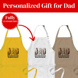 Funny Dad Apron – BBQ Master & Dad Joke Champion Schürze
