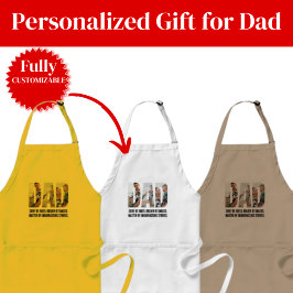 Funny Dad Apron – Chief of Jokes & Snack Holder Schürze