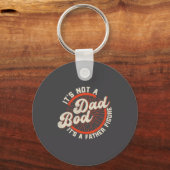 Funny Dad Bod Father Figure Quote Gift Schlüsselanhänger (Vorderseite)