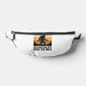 Funny Dad Came Back With the Milk Vintage Shirt_1 Bauchtasche (Ablage )