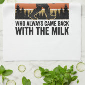 Funny Dad Came Back With the Milk Vintage Shirt_1 Geschirrtuch (Gefaltet)
