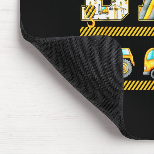 Funny Dad Construction Excavator Kids Matching Fam Mousepad (Ecke)