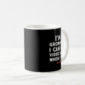 Funny Dad Gamer I Can Play Video Games When My Wif Kaffeetasse (VorderseiteRechts)