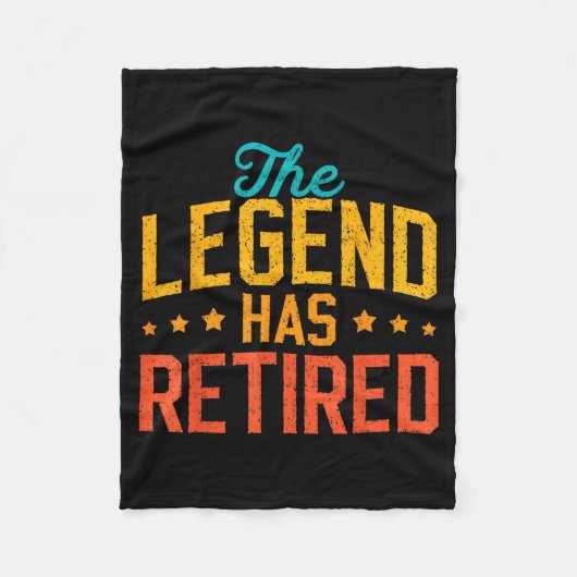 Funny Dad Grandpa Retirement The Legend Has Retire Fleecedecke (Vorderseite)