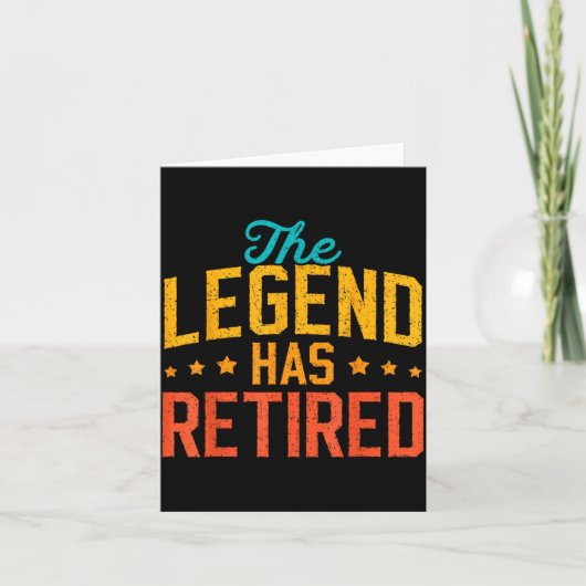 Funny Dad Grandpa Retirement The Legend Has Retire Karte (Vorderseite)
